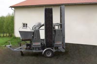 Siebmax II in Transportstellung