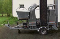 Siebmax II in Arbeitsstellung